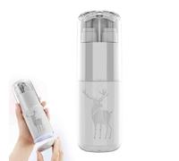 Set da toilette 5 in 1 Set di tazze da toilette da viaggio portatili, Bottiglie da toilette da viaggio Elementi essenziali da viaggio for viaggi organizzati Tazza for spazzolino multifunzionale(Gray)