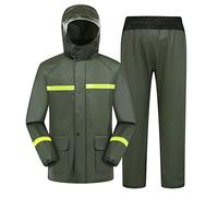 Set da uomo e donna, giacca di sicurezza antivento e confortevole, con cappuccio e fascia riflettente, pantaloni da lavoro, multifunzione, tuta antipioggia impermeabile e alla moda, per ciclismo