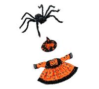 Set da vestire oca da giardino Halloween, costume da statua da 23 pollici, cappello da strega, accenti sulle gambe, decorazione per l ' ingresso nel patio, vestiti da statua stagionale ' oca da la