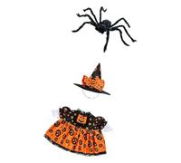 Set da vestire oca da giardino Halloween, costume da statua da 23 pollici, cappello da strega, accenti sulle gambe, decorazione per l ' ingresso nel patio, vestiti da statua stagionale ' oca da la