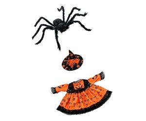 Set da vestire oca da giardino Halloween, costume da statua da 23 pollici, cappello da strega, accenti sulle gambe, decorazione per l ' ingresso nel patio, vestiti da statua stagionale ' oca da la
