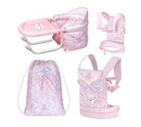 DE CUEVAS TOYS-Set da Viaggio 3x1 per Bambole Ocean Fantasy DeCuevas Toys 60041, Multicolore, YS/m