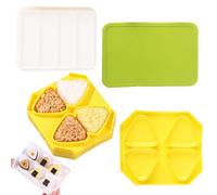 Set da viaggio a forma di sushi - Onigiri Presse | Stampo per sushi | Macchina da viaggio Pressa per palline di riso, set triangolare, accessorio per contenitore del pranzo, stampo giapponese