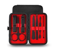 Set da viaggio for manicure, set di tagliaunghie, 7 pezzi, set di tagliaunghie portatile da viaggio in acciaio inossidabile, forbici for pedicure, pinzette, set for manicure, strumenti for unghie, str