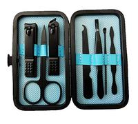 Set da viaggio for manicure, set di tagliaunghie, 7 pezzi, set di tagliaunghie portatile da viaggio in acciaio inossidabile, forbici for pedicure, pinzette, set for manicure, strumenti for unghie, str