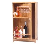 Set da vino in miniatura per casa delle bambole - mobili in miniatura, mobili per bambole, mobili per casa delle bambole in legno, armadietto per vino, accessori per la casa delle bambole