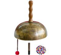 Set da yoga for campane tibetane in metallo, rame, 20 cm/22 cm