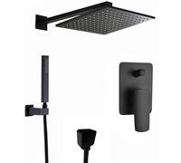 SET DACCIA MIXER BAGNO SET SISTEMA DELLA SUCCHIO SISTEMA SETBASSAGGIO SETTA PERDATTA NERA SETTA SET TACCHI BAGNO 8-12 "POPIA PACCHIA PERCHIO DOCCHIA PER MIXER MIXER MIXER, MATT BLACO A-10IL LWX