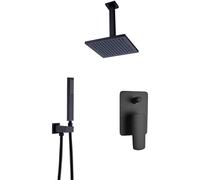 SET DACCIA MIXER BAGNO SET SISTEMA DELLA SUCCHIO SISTEMA SETBASSAGGIO SETTA PERDATTA NERA SETTA SET TACCHI BAGNO 8-12 "POPIA PACCHIA PERCHIO DOCCHIA PER MIXER MIXER MIXER, MATT BLACO A-10IL LWX