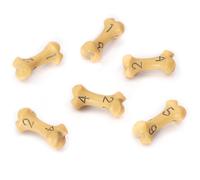 Set Dadi D6 - Set di Sei Dadi 6 Facce - Dadi per GDR a Tema Teschio & Ossa. Dadi Particolari per D&D, Dungeons & Dragons (DND), Warhammer, Pathfinder, Magic the Gathering (MTG). (Giallo)