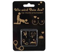 Set dadi erotici - nero (4 pezzi)