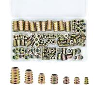 Set Dadi Metrici Filettati Intarsio 130pz Dadi Esagonali per Applicazioni Mobili