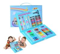 Set d'arte a due volte a doppio lato - Set d'arte da colorare per bambini | 86 pezzi Kit da disegno arte da colorare | Drawing Art Box con pastelli ad olio Castoli | Marcatori colorati penniglia