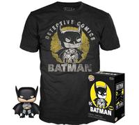 SET DC COMICS FUNKO POP PERSONAGGIO VINYL + T-SHIRT-BATMAN TAGLIA M STATUETTA