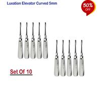 Set de 10 Chirurgia Leve per Radici Luxation Curva 5mm Tooth Extracting Elevator