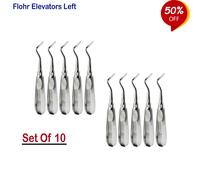 Set de 10 Chirurgiche Leve per Radici Flohr Destra Tooth Loosening Oral Surgery