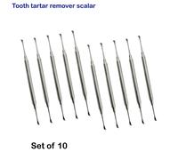 Set de 10 strumenti diagnostic Hollow Handle Tooth Tarter Dental Sinistro Scaler