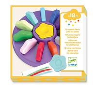 DJECO Colori per bambini 12 a Forma di Fiore (39005), Multicolore, Unità (confezione da 1)