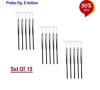 Set de 15 Diagnostica Strumenti Sonde #6 Hollow Calculus Remover Tooth Pick Tool
