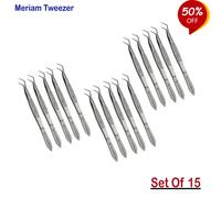 Set de 15 - Pinzette Chirurgiche Meriam Tweezer Dissecting Tissue Plier