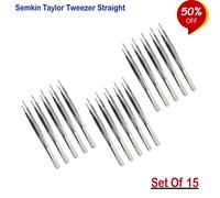 Set de 15 Pinzette Chirurgiche Semkin Tylor Dritta Dissecting Thumb Tissue Plier