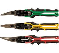 DeWalt Set di 3 cesoie per lamiera Ergo – dritta (gialla), sinistra (rossa), destra