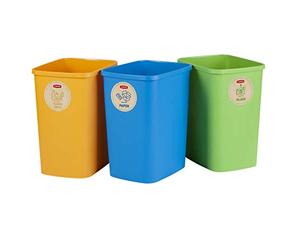 SET DE CESTAS PARA SEGREGAR CURVER ECO FRIENDLY 3X25L