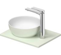 Set de lavabos Duravit Sivida rond avec console 410x330x123mm, 268022FH00, 268022FH00, Colorazione: Lavabo Interno: Bianco seta opaco, esterno: verde chiaro opaco; console: Verde pallido