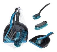 SET DE LIMPIEZA DE 4 PIEZAS GRIS Y TURQUESA