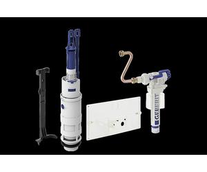 Set de rénovation Geberit composé du set de transformation pour chasses deau 1978-1987 et de la plaque de déclenchement Twinline30, Renovationsset 835 Twinline30M, Renovationsset 835 Twinline30M, Colo