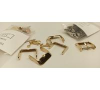 Set de10 boucles per Bracciali per Orologio 14-16 E 18mm, a Scelta Oro, Cromata