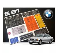 Set decalcomanie adesivi per BMW SERIE E21 3 tutti i modelli migliore qualità