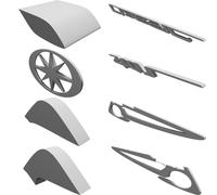 Set Decalcomanie Badge per Yamaha V-Star Bagger Bisacce Stampate 3D Kit