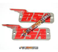 Set decalcomanie distintivi serbatoio benzina rosso cromato adatto per modell...