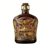 Set decanter per whisky commemorativo, Single bottle clock, D | Set bottiglie liquore in vetro premium ideali per collezionisti e per celebrare 250 anni storia americana