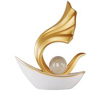 Set Decor Resina Barca a vela Astratto 8 Pz,Sculture Barca Moderna Per Camera Soggiorno Mensola, O Ingresso Tavolo Stand Tv, Interni Per La Casa Per Figurine Arte Nautica Simbolico, 23,9 X 18,9 X 7,1