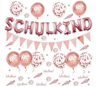 Set decorativo per il primo giorno di scuola, per ragazzi e ragazze, palloncini, ghirlande, palloncini, coriandoli, decorazione per laurea, insegnamento scolastico e feste di inizio scolastico, feste