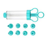 Set decorazione cupcake Manico Staccabile Confortevole A Pressione Liscia | Kit Di Decorazione Con Glassa Per Uso Domestico, Montare Panna, Albume, Glassa, e Impasto Biscotti Blu