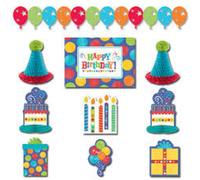 Set decorazione Festa Compleanno 10pz 00091
