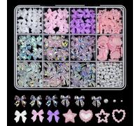 Set Decorazioni Per Chiodi Farfalle In Resina Abbellimenti Colorati Varie Occasione Nail Art Principianti