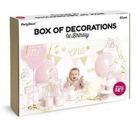 Set Decorazioni per festa 1° Compleanno Bimba 33 pz