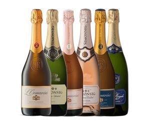 Set Degustazione Vini Spumanti Sudafricani, Simonsig e L'Ormarins, Méthode Cap Classique MCC, 6 Bottiglie Vini Sud Africa