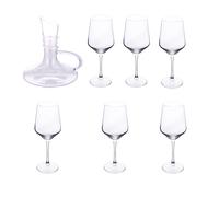 Set degustazione vino 6 calici + decanter, Rubino Superior
