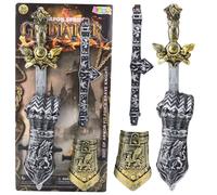 Set del piccolo cavaliere Gladiatore con spada, protezioni e cintura