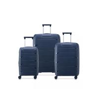 set DELSEY securitech dune 3 trolley exp: 55-66-76 cm BLU GRA BLU 392220