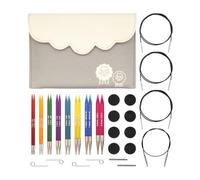 Set deluxe con punte circolari intercambiabili KnitPro, Trendz, 3.50-8.00mm