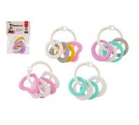 Set dentaruolo con anelli di plastica colorati