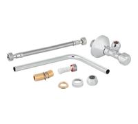 Set di collegamento idrico Geberit Monolith, laterale, per modulo sanitario Geberit Monolith per WC, cromato lucido - 131.071.21.1