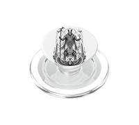 Set Deserto Caos Dio Antico Egitto Arte in Bianco e Nero PopSockets PopGrip per MagSafe