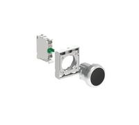 Set desktop pulsante nero metallo con platino LPSB102K10